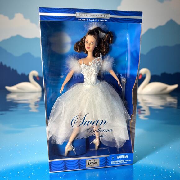 Swan Ballerina From Swan Lake Barbie Classic Ballet Series 2001 Mattel #53867 CE